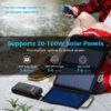 Renogy 72000mAh 266Wh Power Bank support 2-100w solar panels